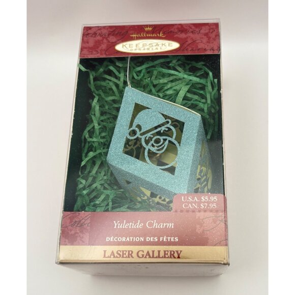 Hallmark Keepsake Christmas Ornament Yuletide Charm 1999 Laser Gallery - Picture 3 of 8